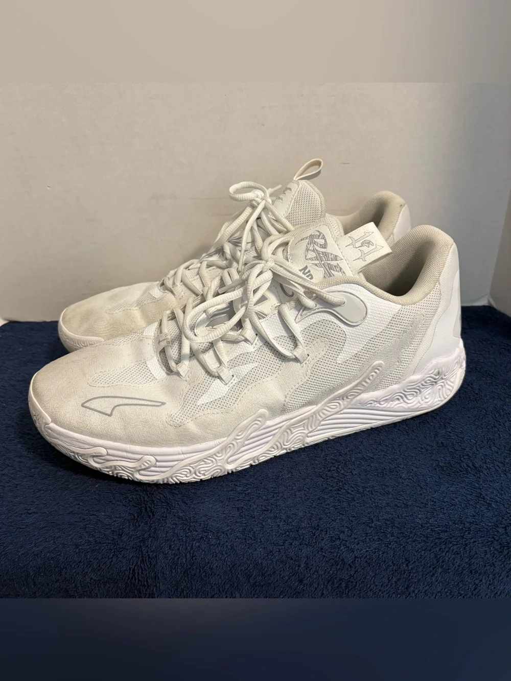 Puma MB.03 Lo White “Not From Here” Mens Size 13 Athletic Shoe Sneaker 310384-03